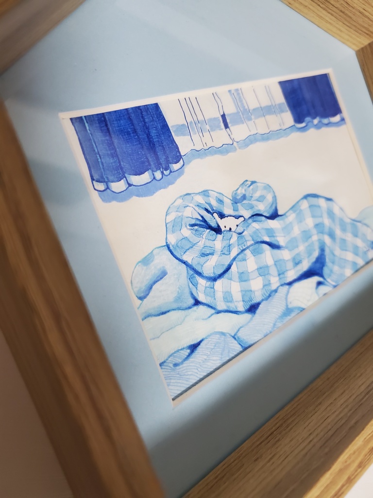 朝(額入り原画)