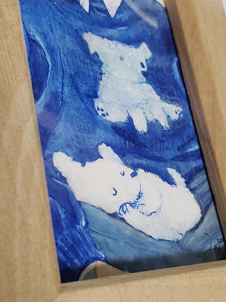 きみに似てるからお気に入り(額入りミニ原画)