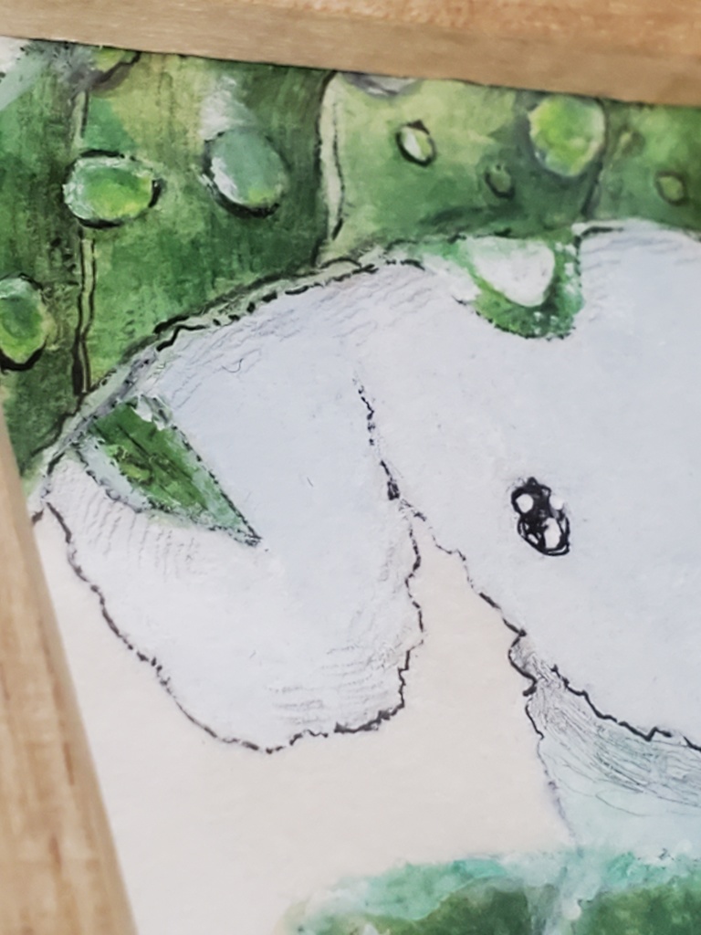 雨上がり(額入りミニ原画)