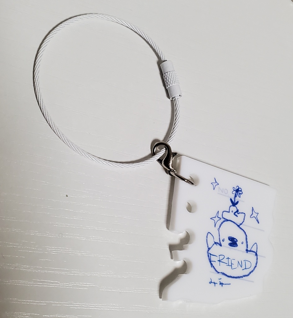 ノート　アクリルキーホルダー