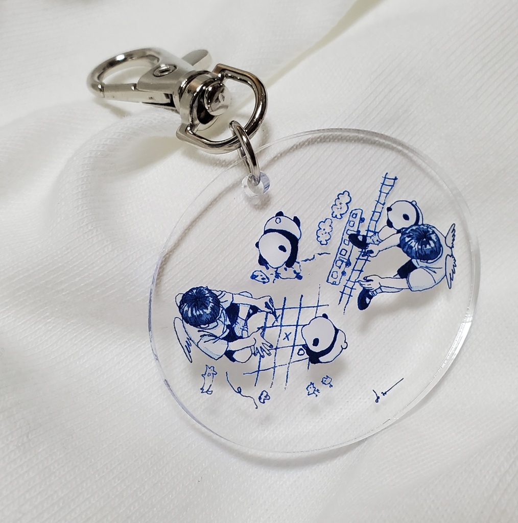 らくがき　クリアアクリルキーホルダー