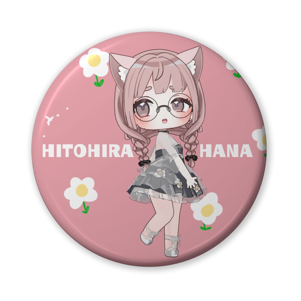 ひとひらはな🌷缶バッジ