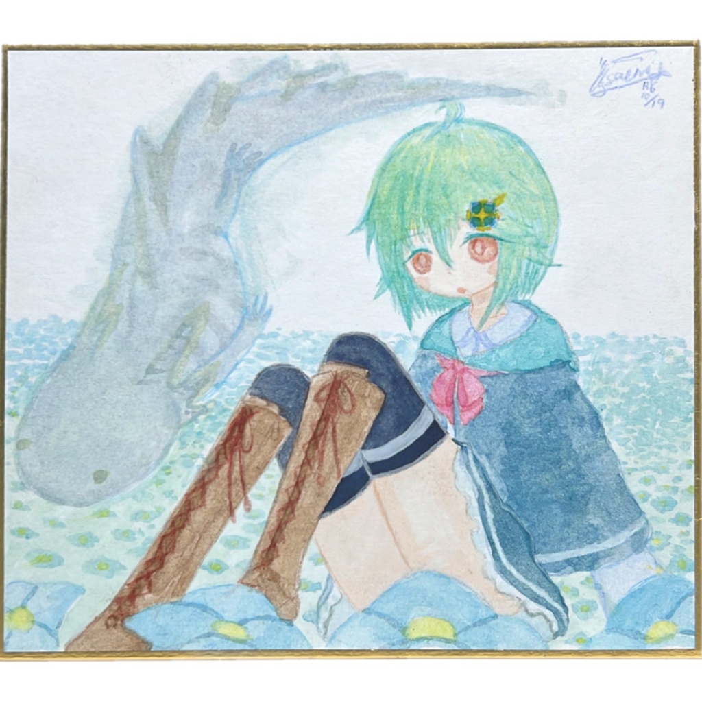 ミニ色紙 望夜 未知花 【夢】