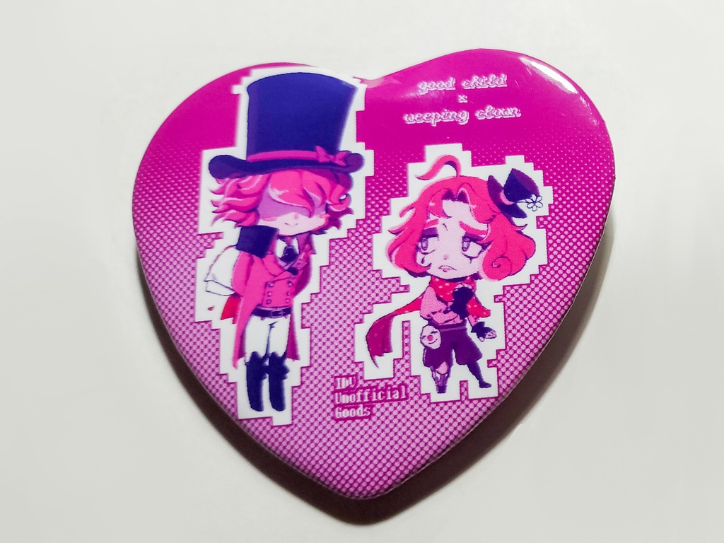 リパジョカハート缶バッジ