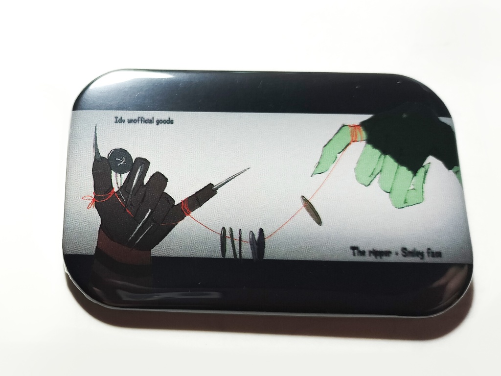 リパジョカ長方形缶バッジ