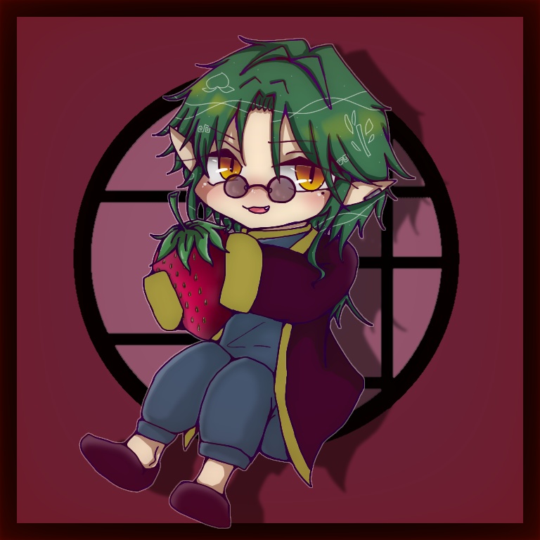 いちごが好きヨ!オリジナルアクキー