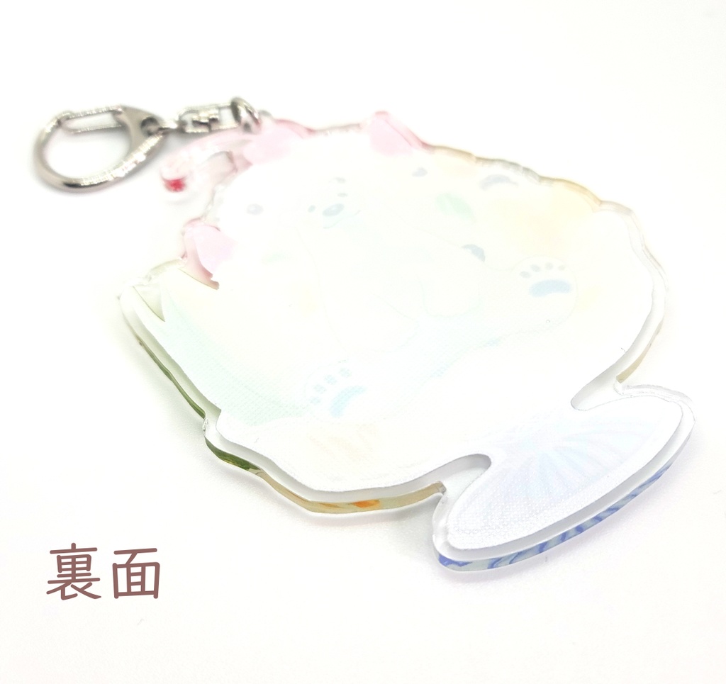 白くまのアクリルキーホルダー