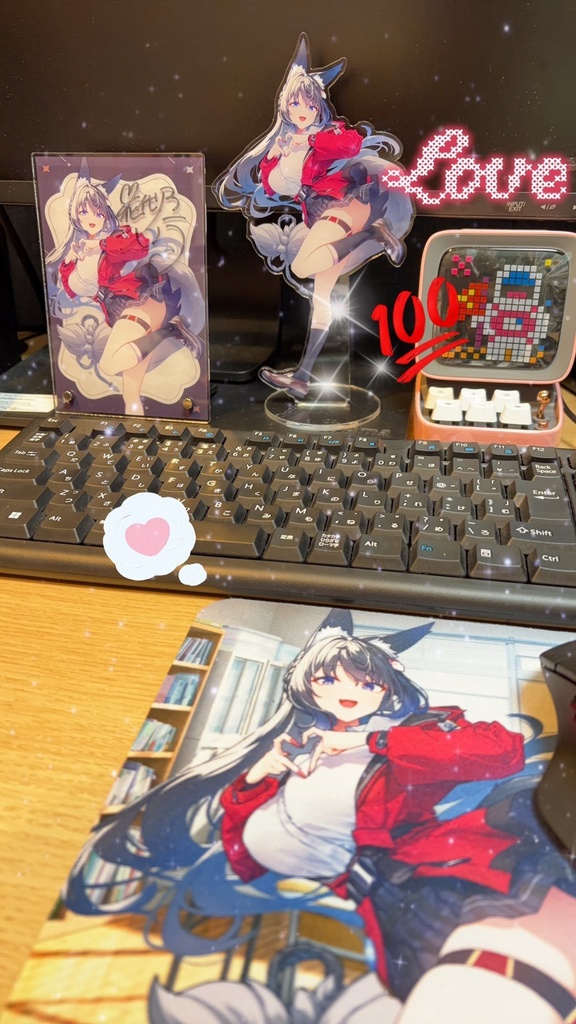 黒髪グッズ(アクスタ/アクリルパネル/マウスパッド)