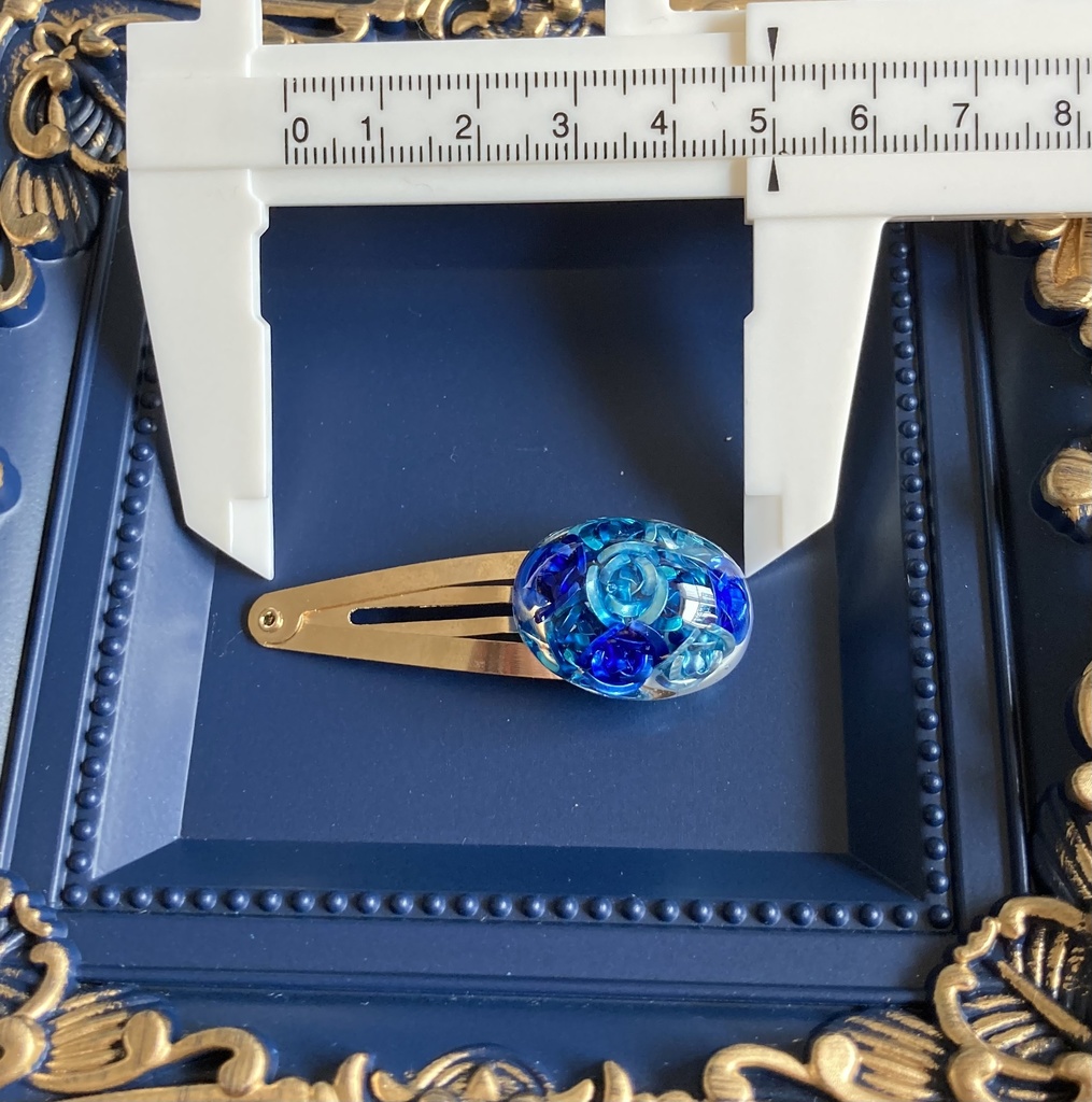 薔薇 ヘアアクセサリー 紫薔薇