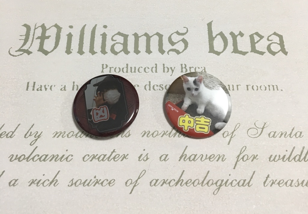 みけぽておみくじ缶バッジ