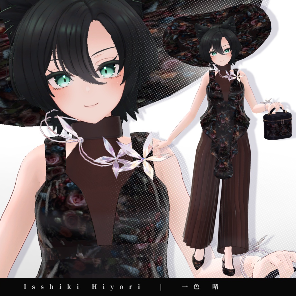 【15アバター対応】ブーケコレクション☆バックストラップシューズ【VRC想定衣装】