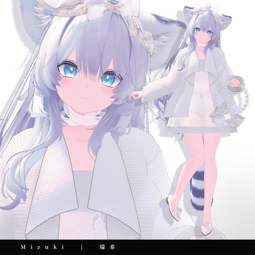 【15アバター対応】ブーケコレクション☆ふんわりリボンローファー【VRC想定衣装】