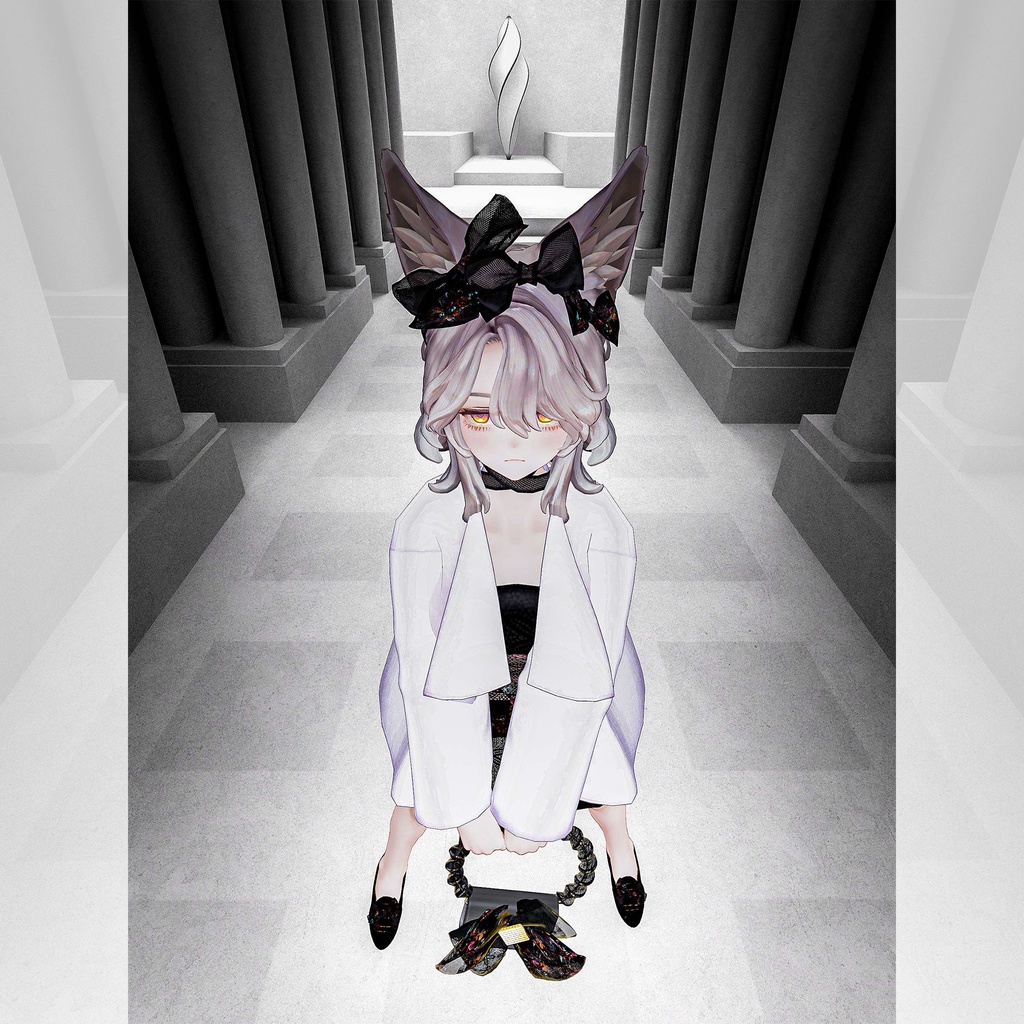 【15アバター対応】ブーケコレクション☆ふんわりリボンローファー【VRC想定衣装】