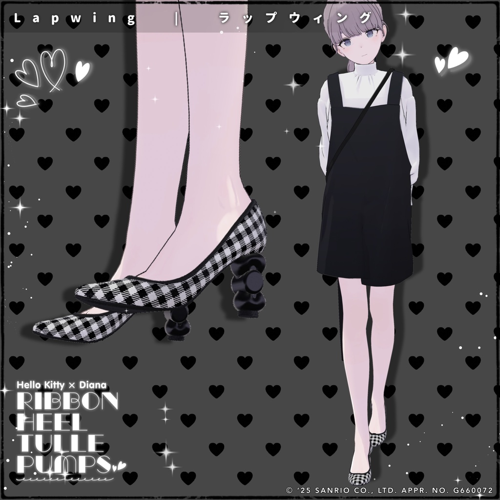 【ハローキティ×ダイアナ】リボンヒールチュールパンプス【20アバター対応】
