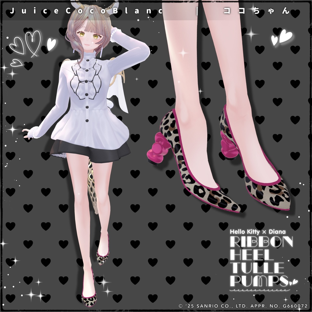 【ハローキティ×ダイアナ】リボンヒールチュールパンプス【20アバター対応】