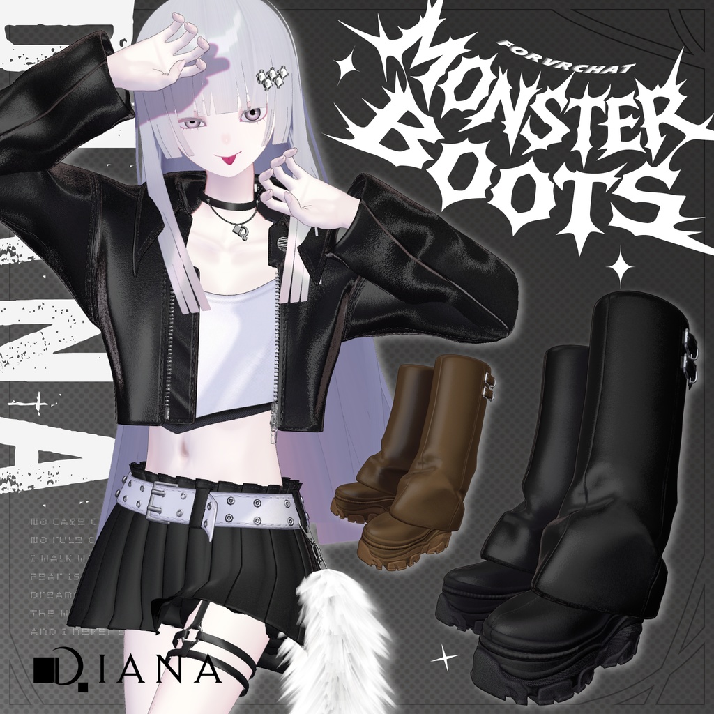 【Vketコラボ】モンスターブーツ-MONSTER BOOTS【16アバター対応】