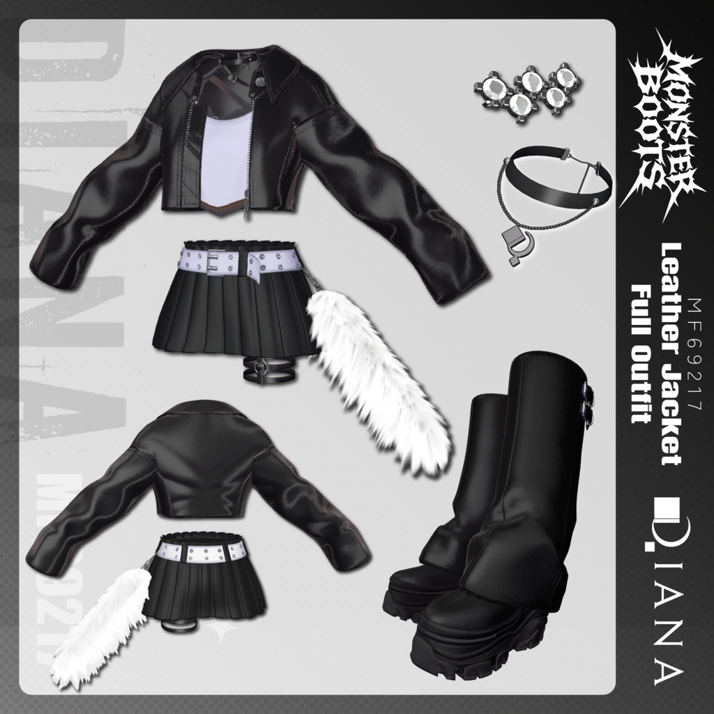 【Vketコラボ】モンスターブーツ-MONSTER BOOTS【16アバター対応】