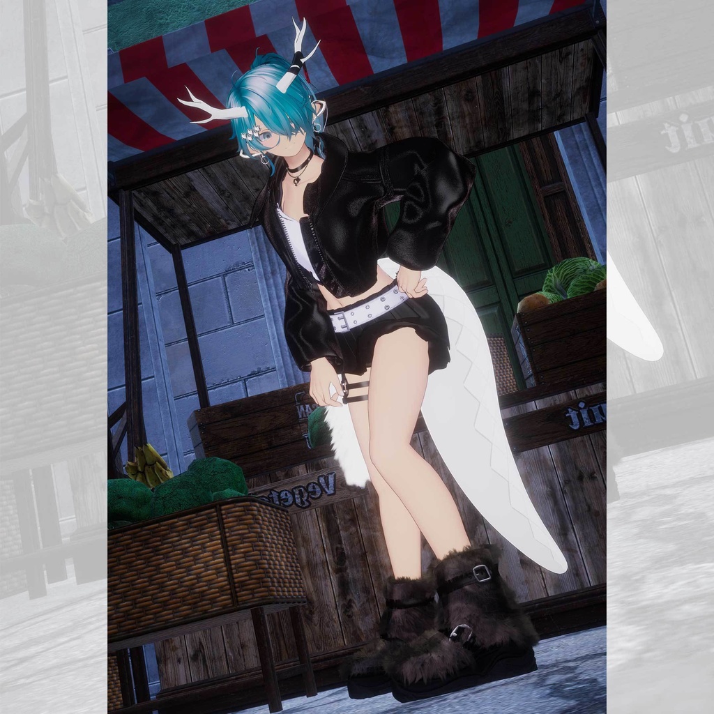 【Vketコラボ】モンスターファーブーツ-MONSTER FUR BOOTS【16アバター対応】