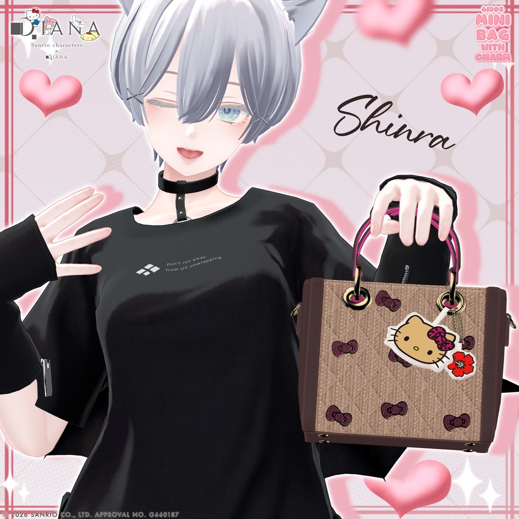 【サンリオキャラクターズ×ダイアナ】チャーム付き☆ミニバッグ【22アバター対応】