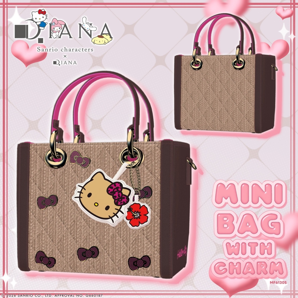 【サンリオキャラクターズ×ダイアナ】チャーム付き☆ミニバッグ【22アバター対応】