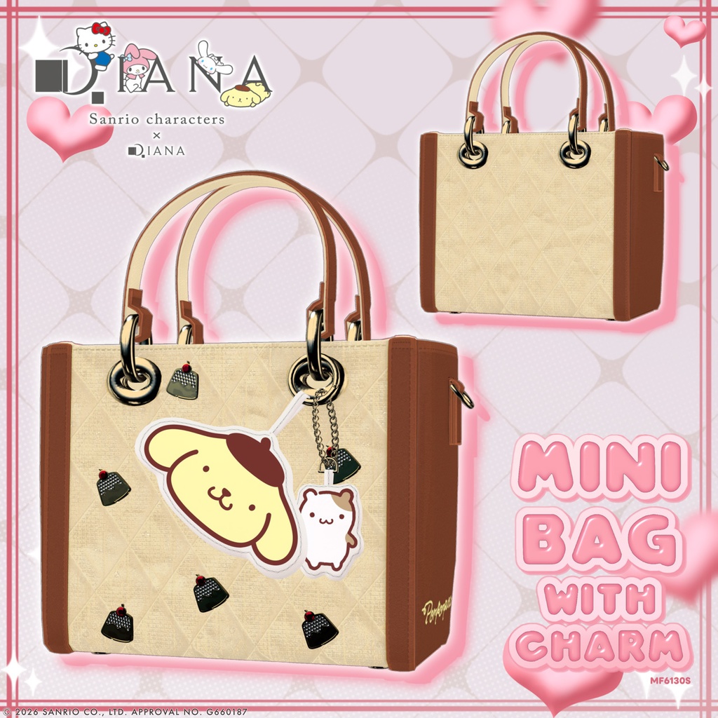 【サンリオキャラクターズ×ダイアナ】チャーム付き☆ミニバッグ【22アバター対応】