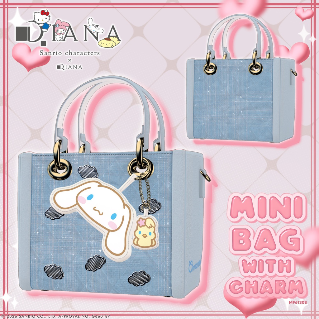 【サンリオキャラクターズ×ダイアナ】チャーム付き☆ミニバッグ【22アバター対応】
