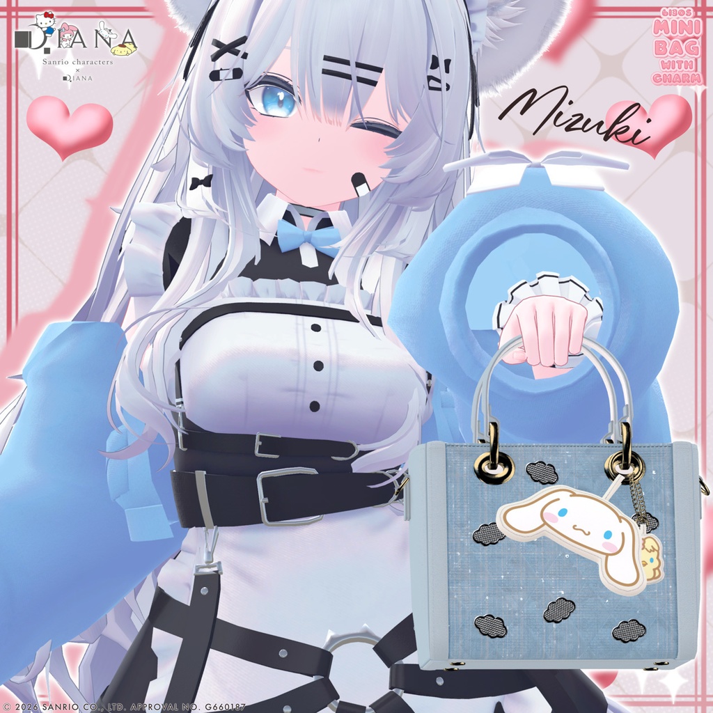 【サンリオキャラクターズ×ダイアナ】チャーム付き☆ミニバッグ【22アバター対応】