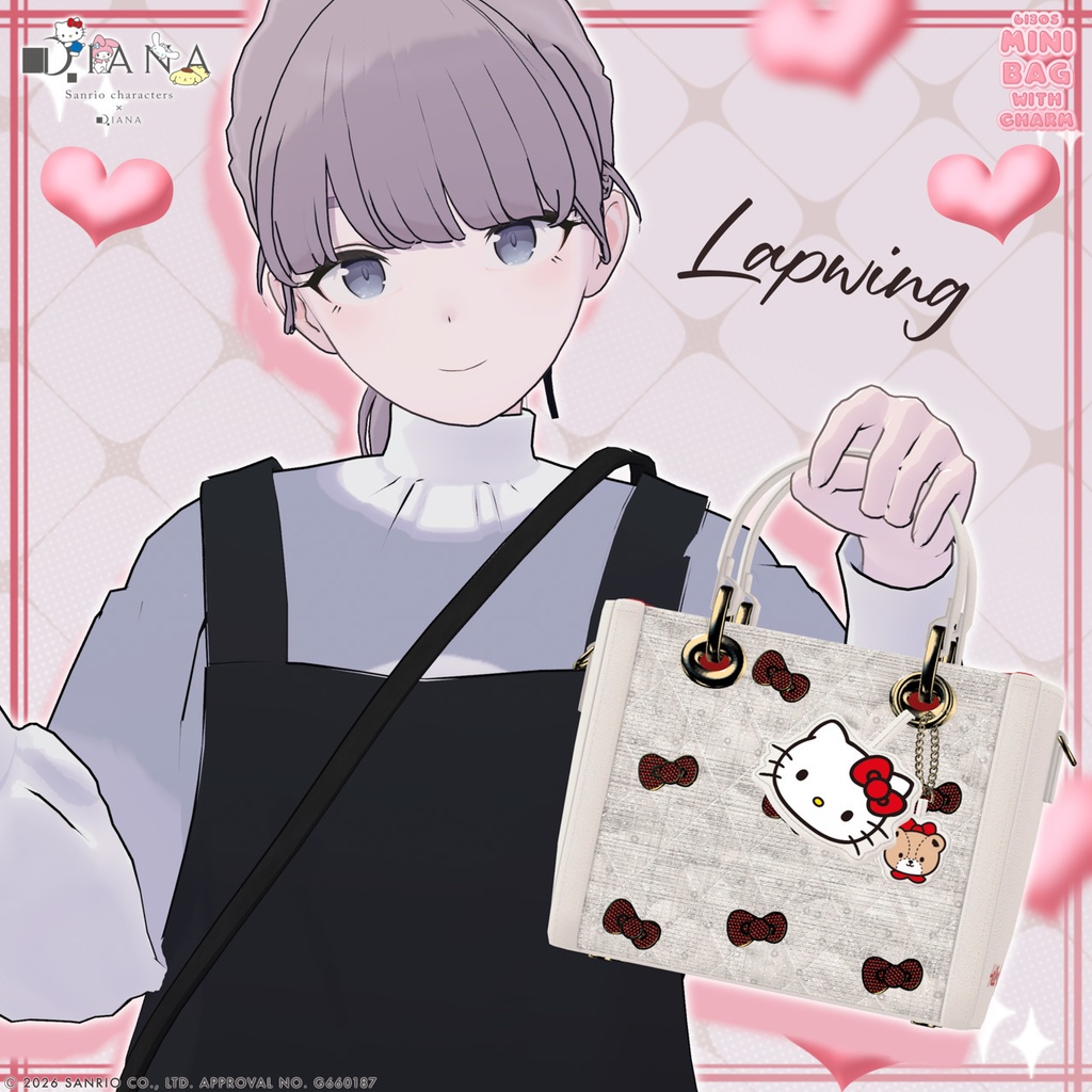 【サンリオキャラクターズ×ダイアナ】チャーム付き☆ミニバッグ【22アバター対応】