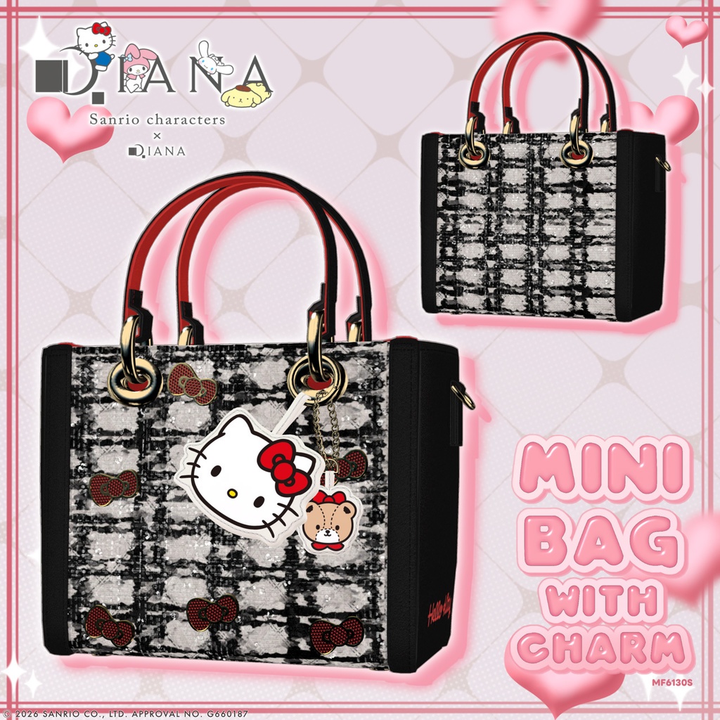 【サンリオキャラクターズ×ダイアナ】チャーム付き☆ミニバッグ【22アバター対応】