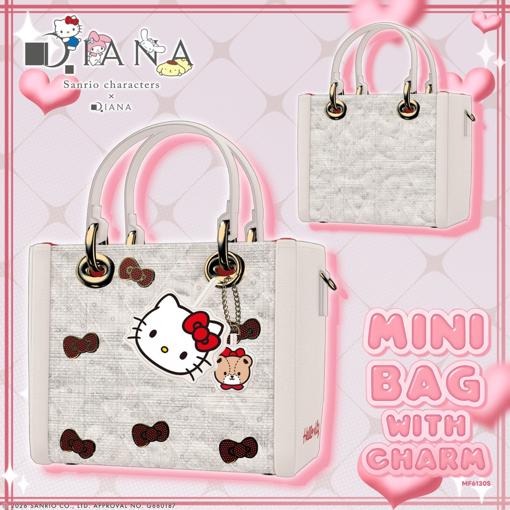 【サンリオキャラクターズ×ダイアナ】チャーム付き☆ミニバッグ【22アバター対応】