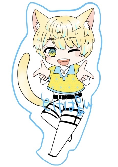 ダイカットシール「緋八マナ」