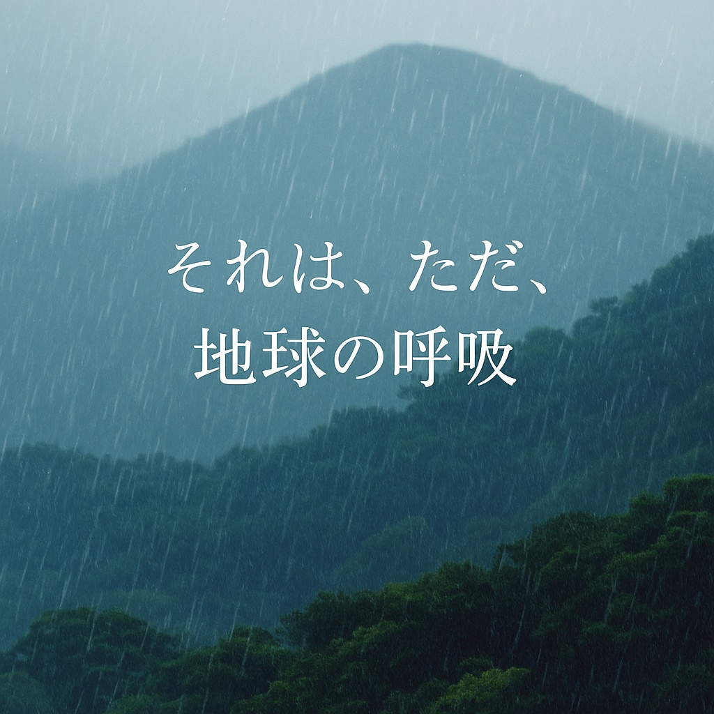 《アマリエからの伝言》№1366「それは、ただ、地球の呼吸」