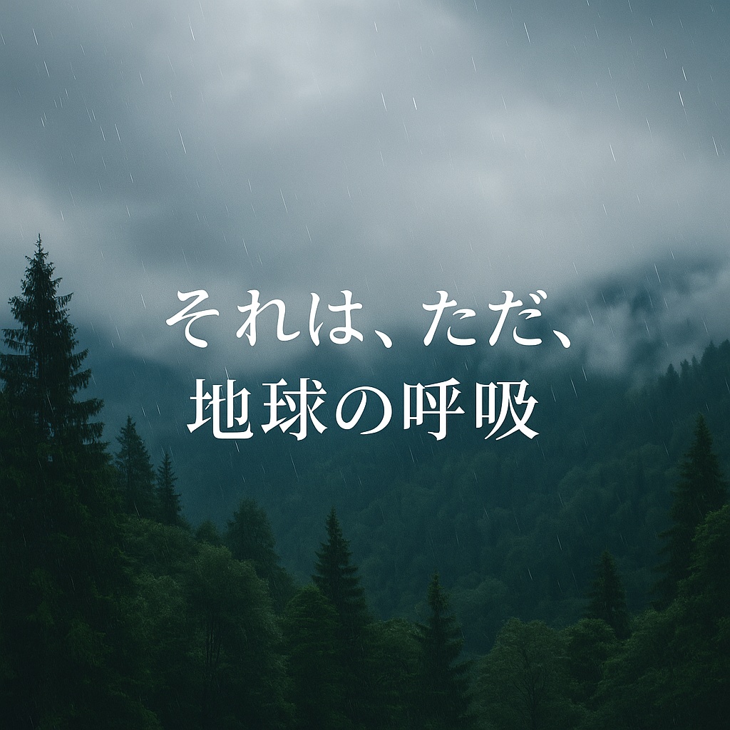 現代版アマリエ短編小説№1366「それは、ただ、地球の呼吸」