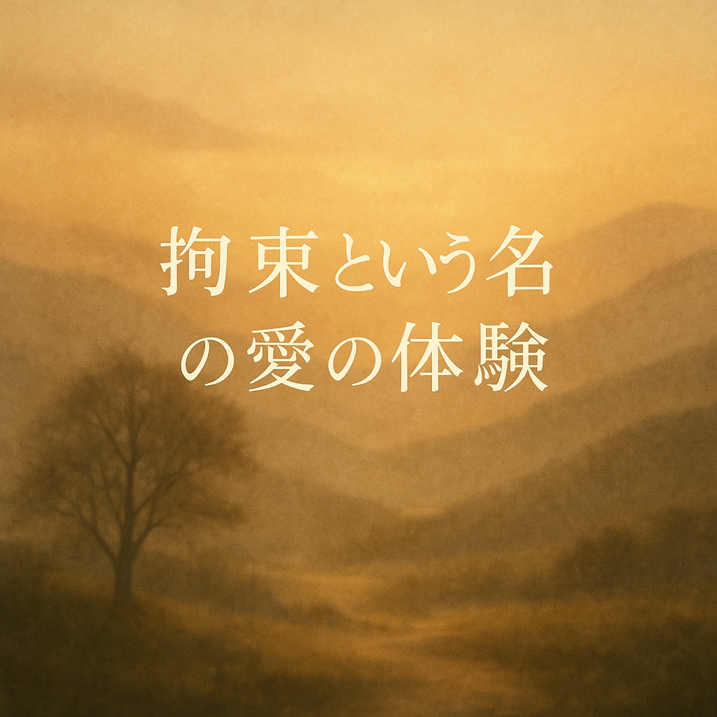 《アマリエからの伝言》№1368「拘束という名の愛の体験」