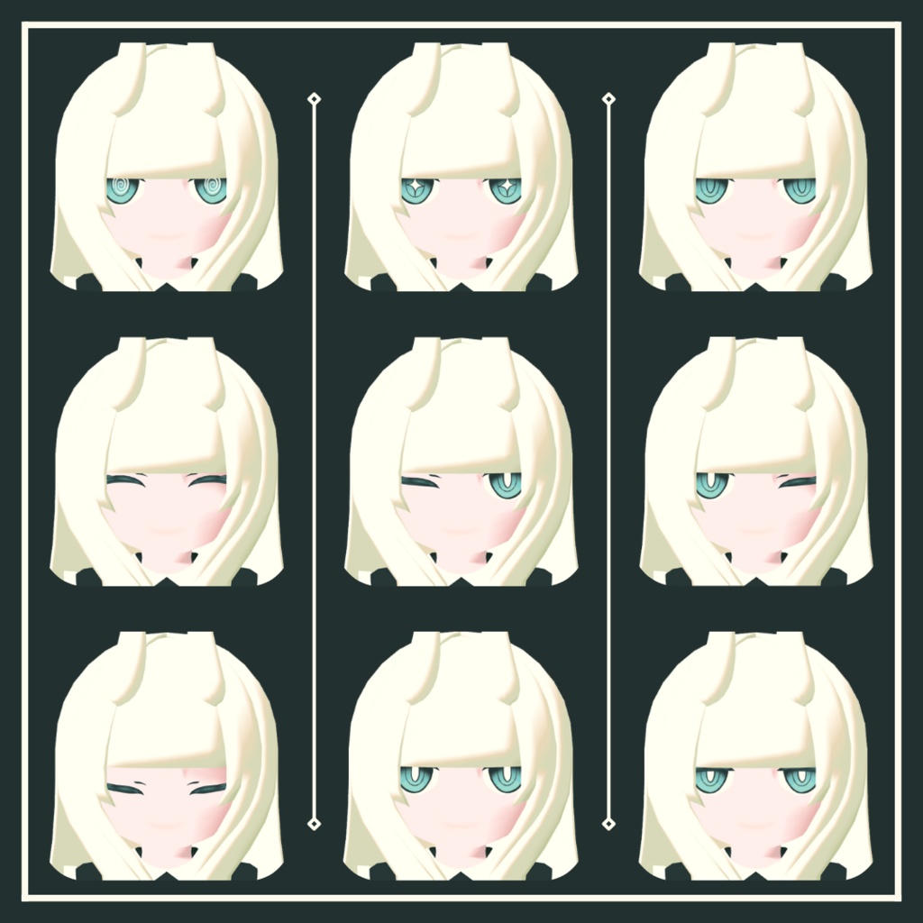 月の羽化/ オリジナル3Dモデル