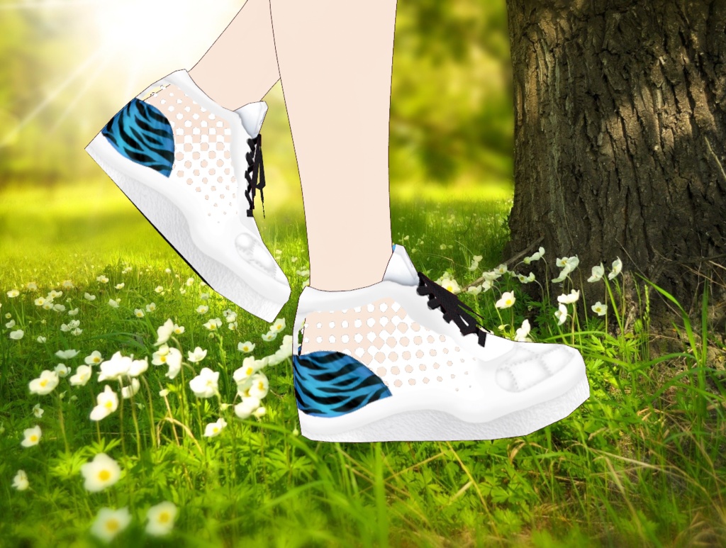 【無料】キルトタイガー【Vroidスニーカー】