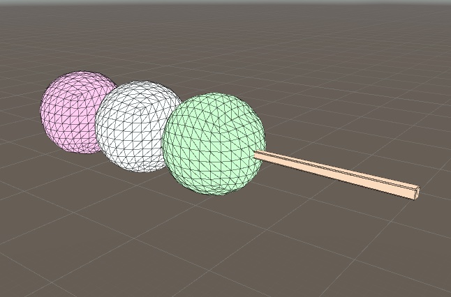 三色団子fbxモデル