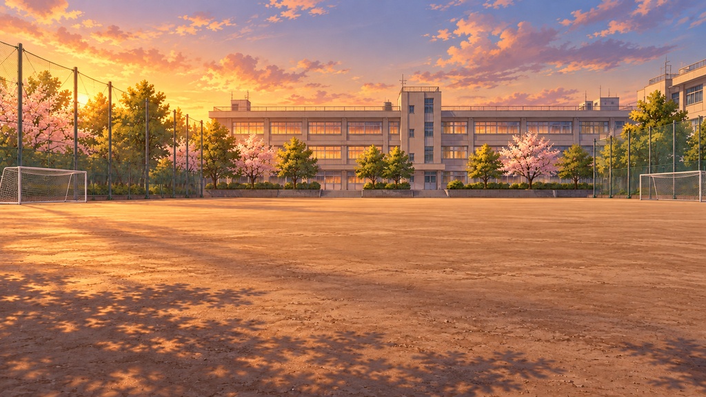 現代日本の学校日常背景|16場面×昼夕夜・48枚|商用ゲーム利用可|AI生成