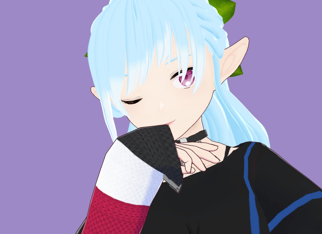 Project 02 - Modern Elf Girl. Ready to use 3d model VRM/ VRC/ MMD