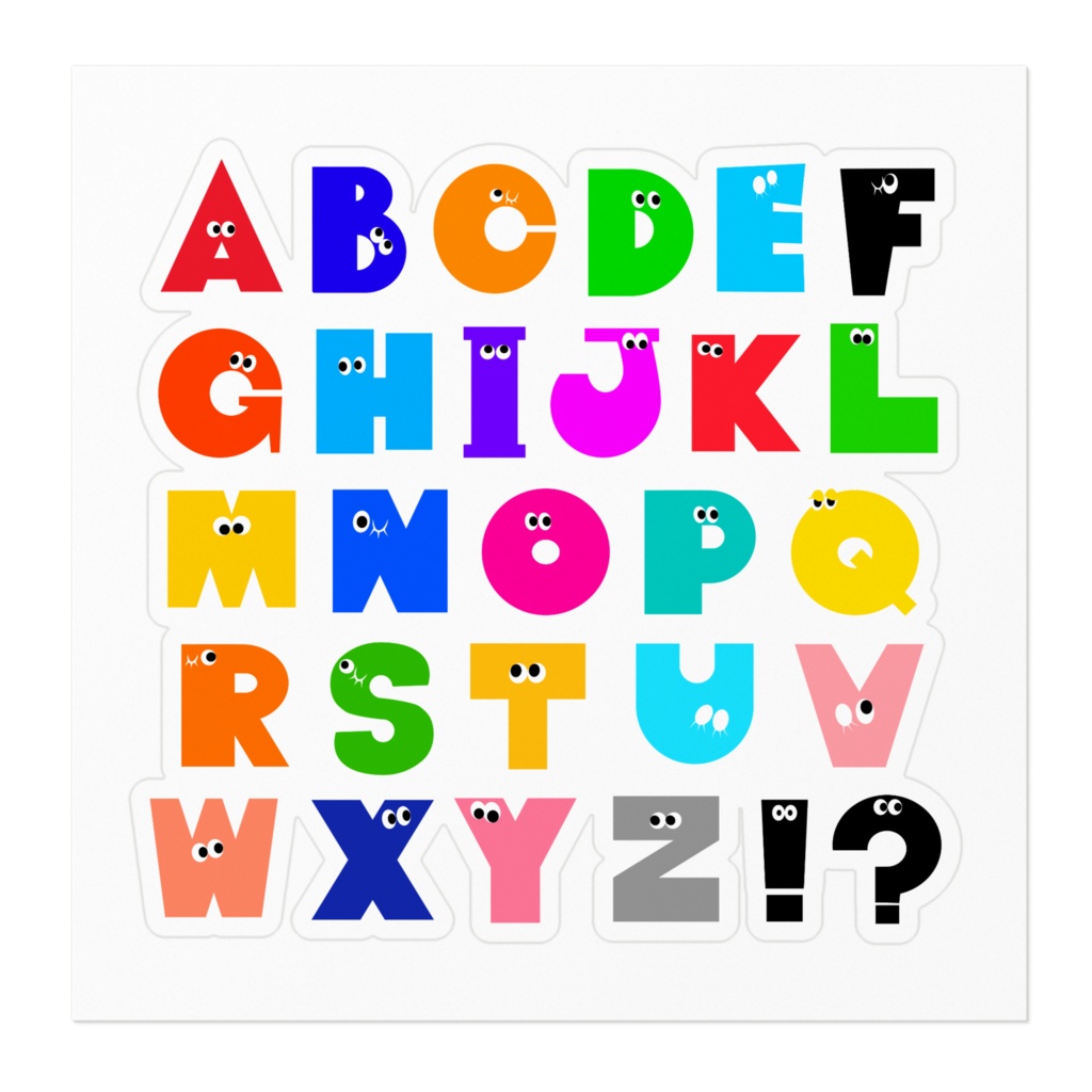 アルファベットステッカー