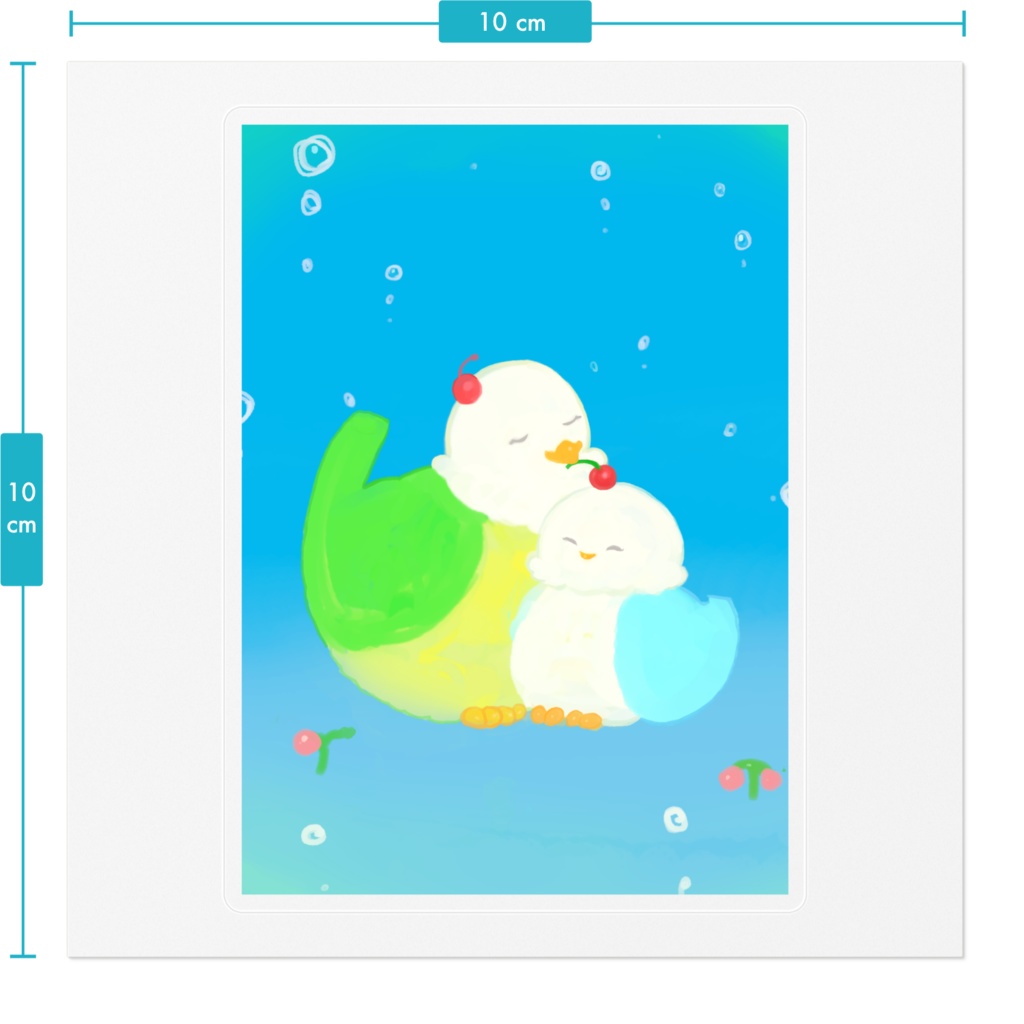 ソーダ鳥ステッカー
