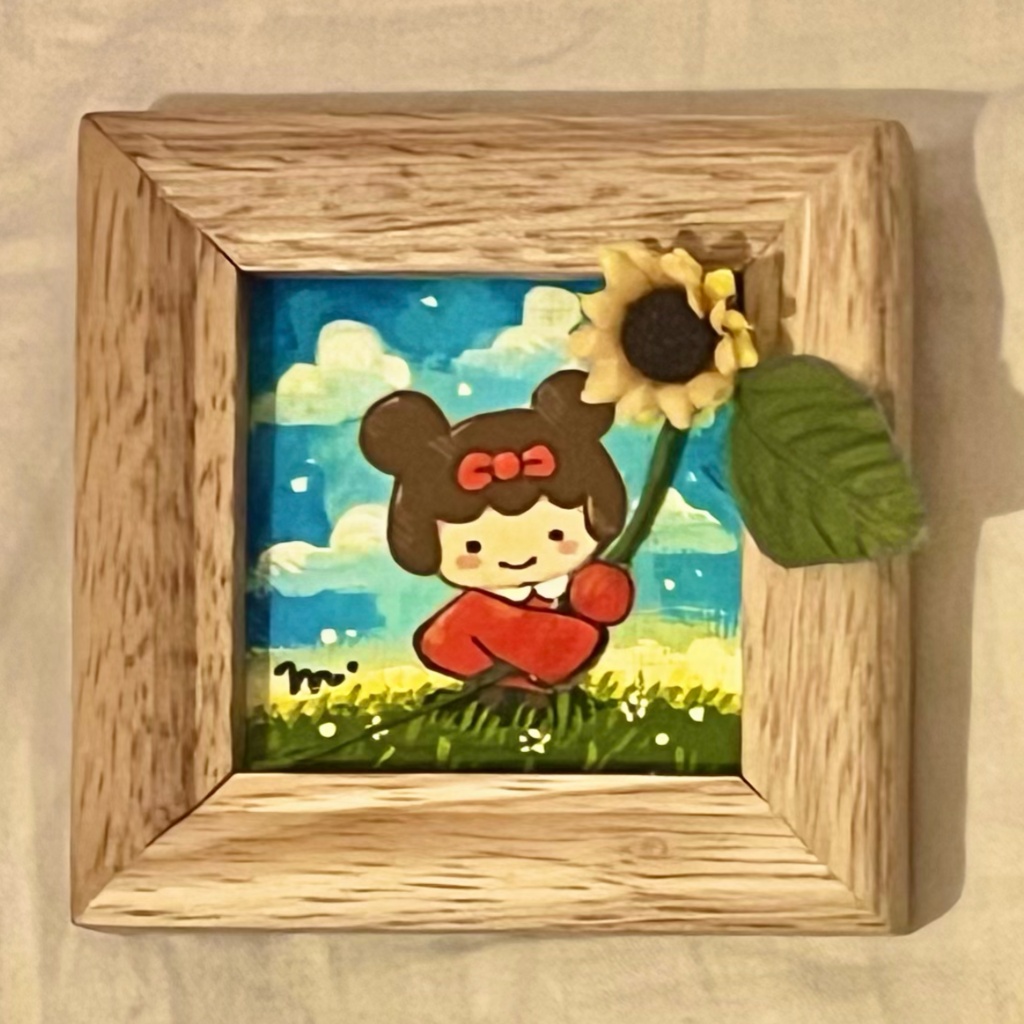 7.5cm×7.5cm飾りつきぷち原画