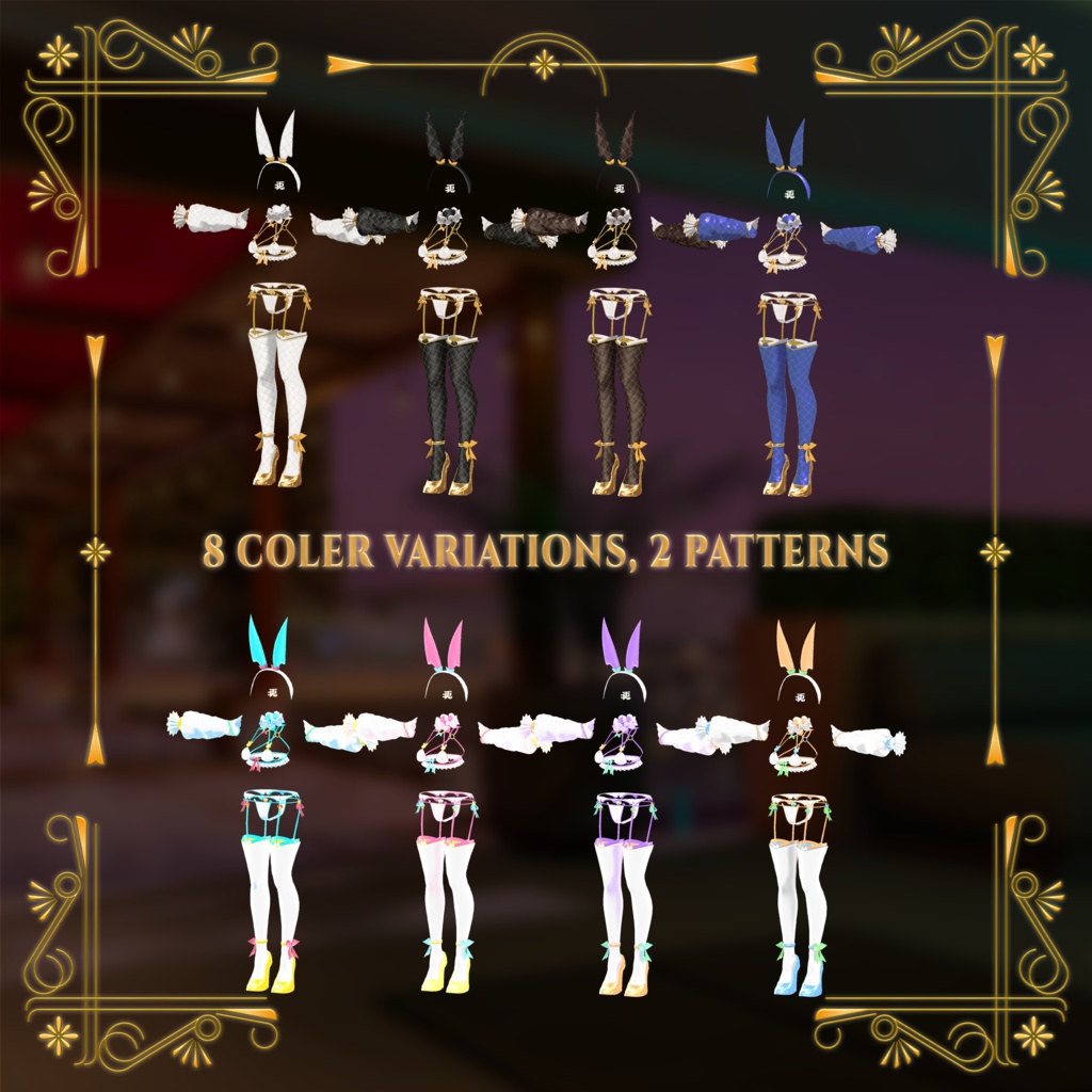 【7アバター対応】フリルバニービキニ ( Frilly Bunny Bikini ) VOL.2 (Ver1.0.2)