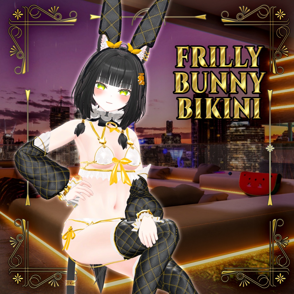 【7アバター対応】フリルバニービキニ ( Frilly Bunny Bikini ) VOL.2 (Ver1.0.2)