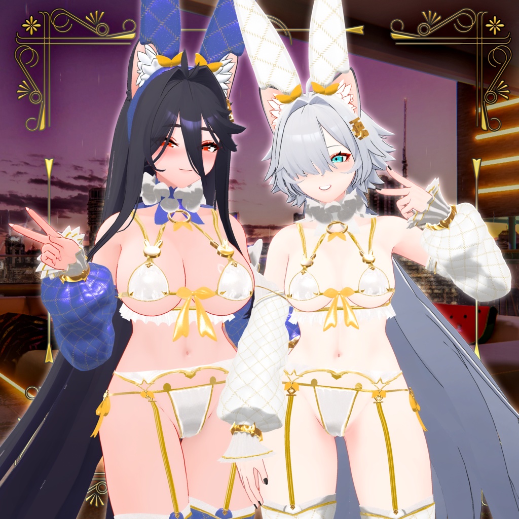 【7アバター対応】フリルバニービキニ ( Frilly Bunny Bikini ) VOL.2 (Ver1.0.2)