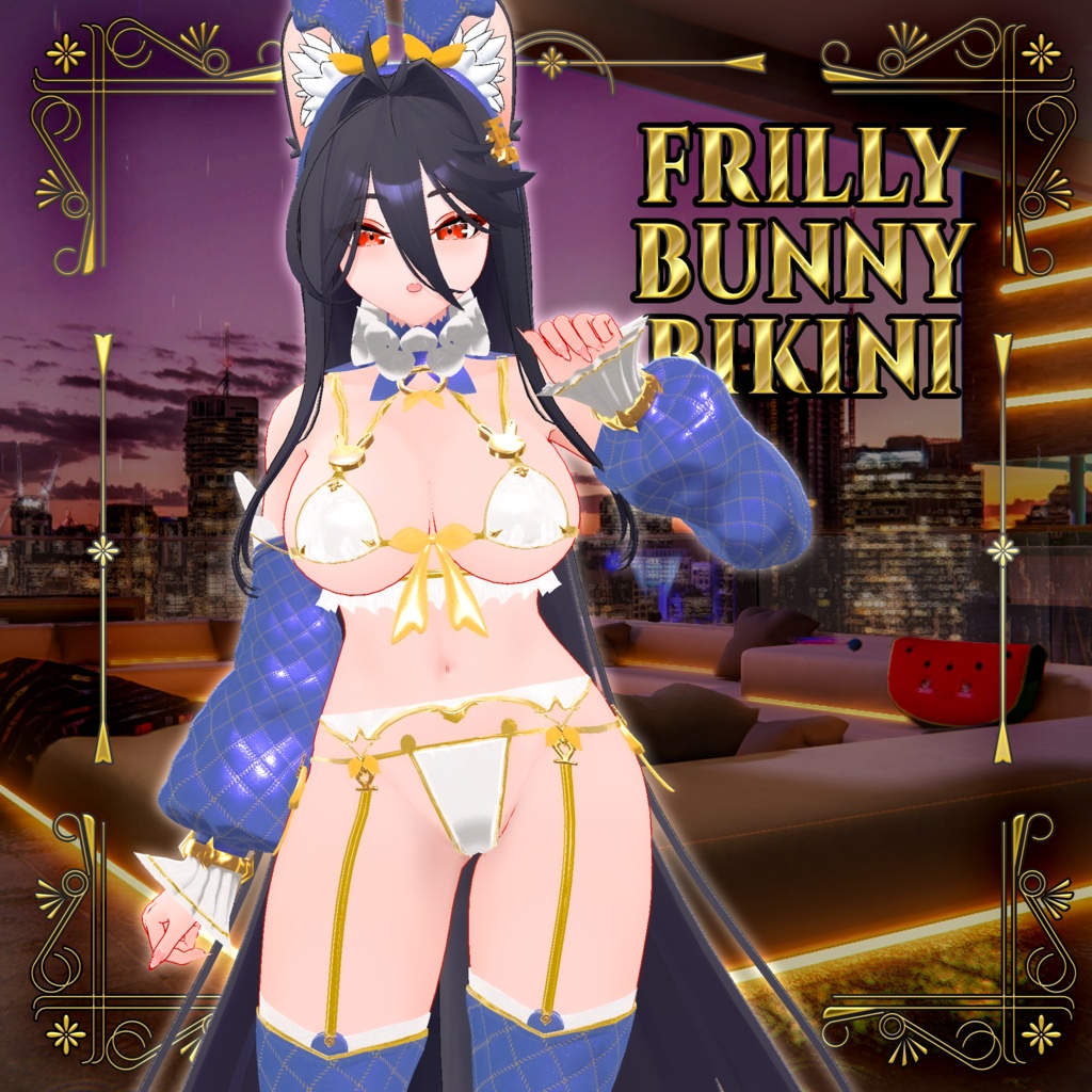 【7アバター対応】フリルバニービキニ ( Frilly Bunny Bikini ) VOL.2 (Ver1.0.2)