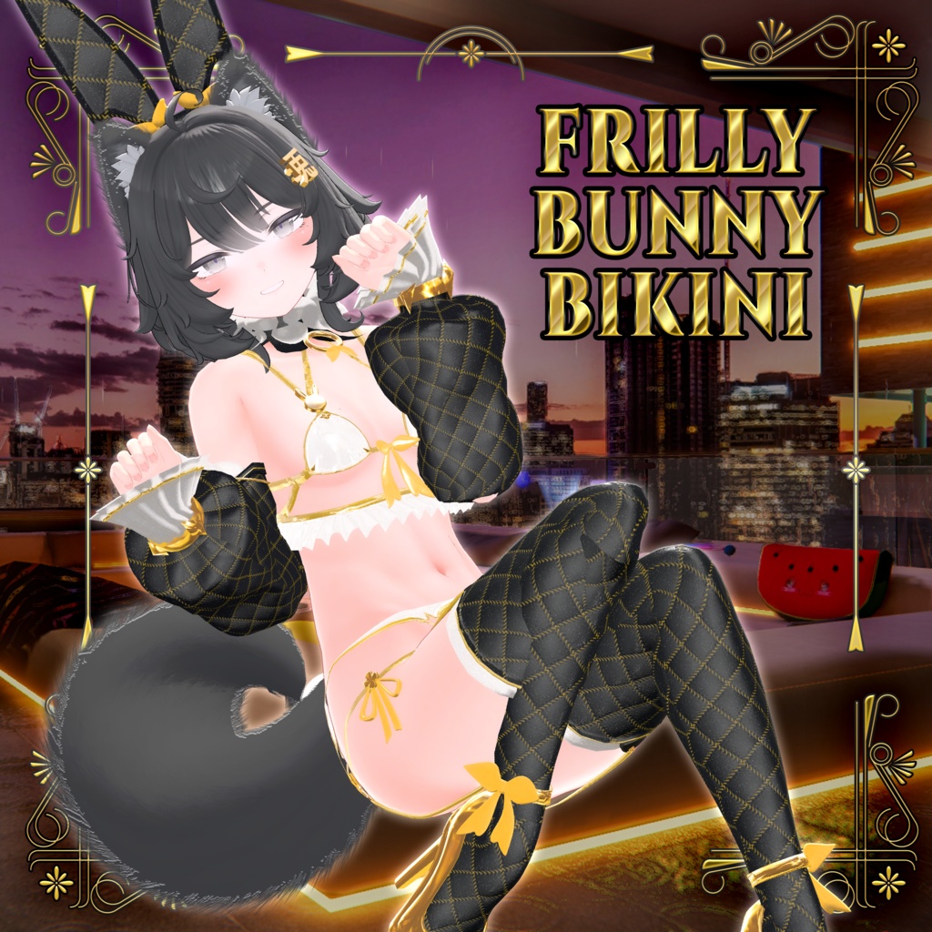 【7アバター対応】フリルバニービキニ ( Frilly Bunny Bikini ) VOL.2 (Ver1.0.2)