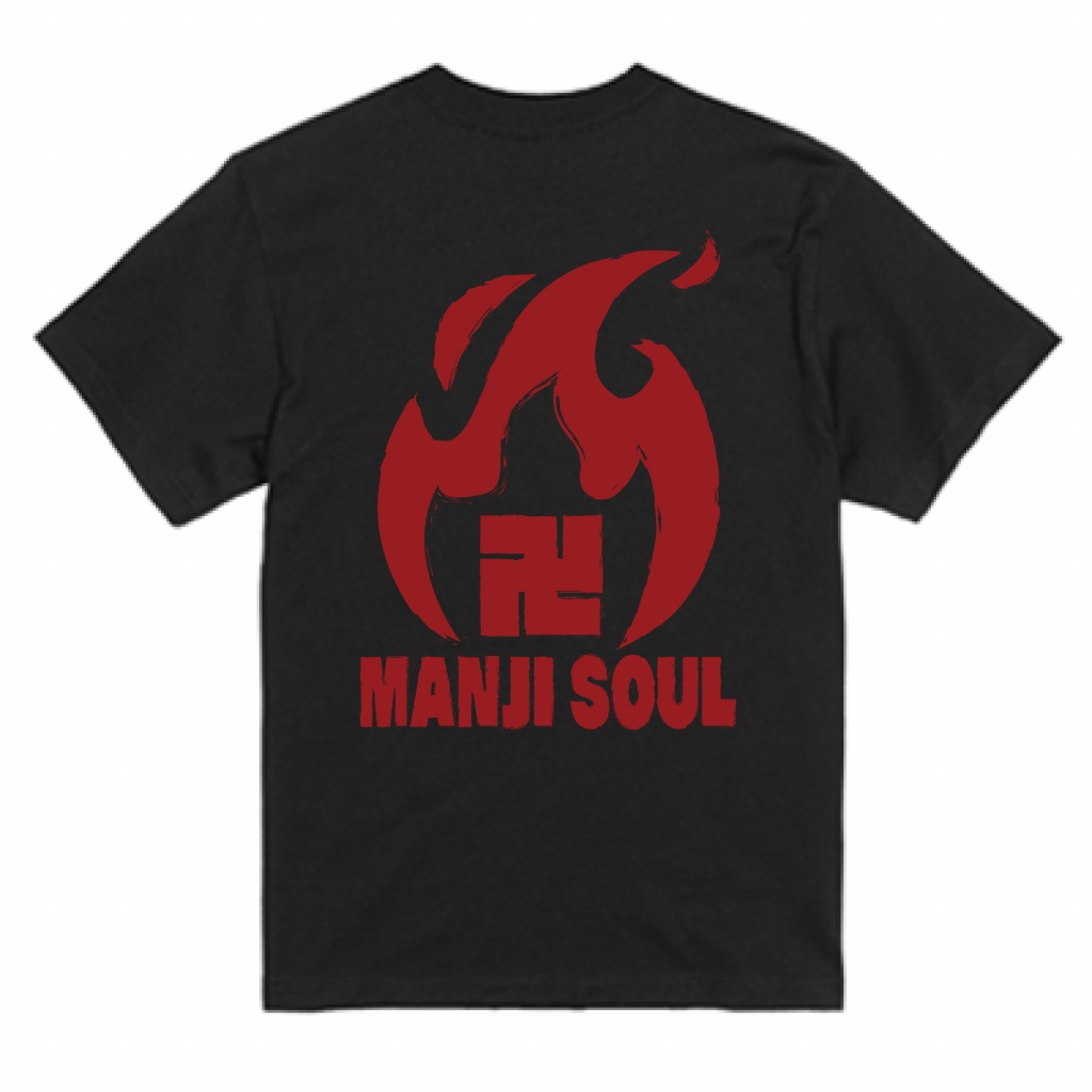 MANJI SOUL Tシャツ(BLACK ver)