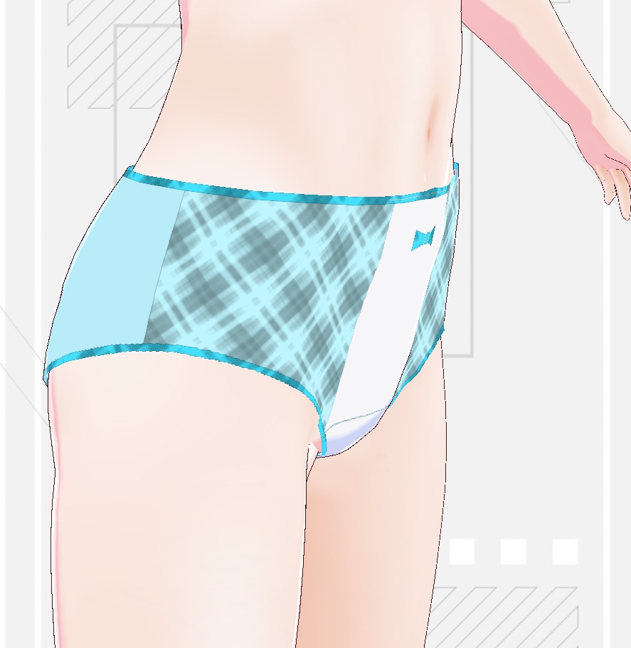 【VRoidStudio】組み合わせショーツB 色変え可