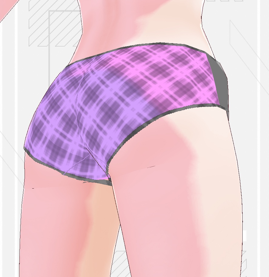 【VRoidStudio】組み合わせショーツB 色変え可